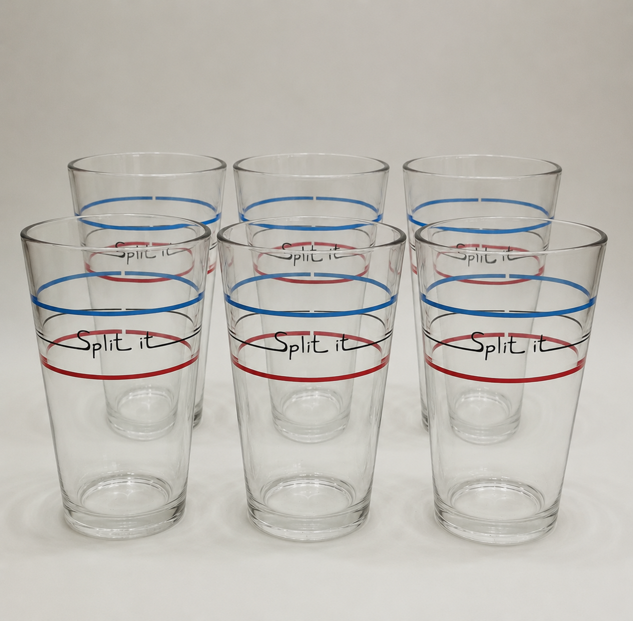 6-pack Split It Glasses